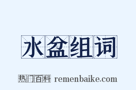 水盆组词是什么意思的图片